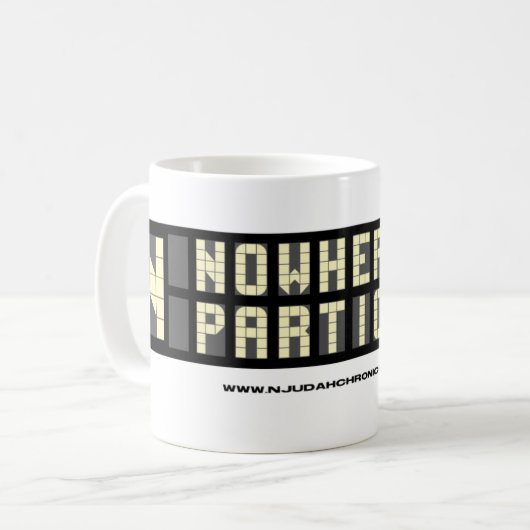 "Nulle part en particulier" tasse de café (Devant gauche)