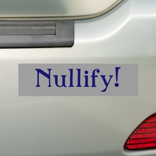 Nullify! Bumpersticker (Op auto)