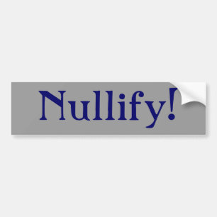 Nullify! Bumpersticker