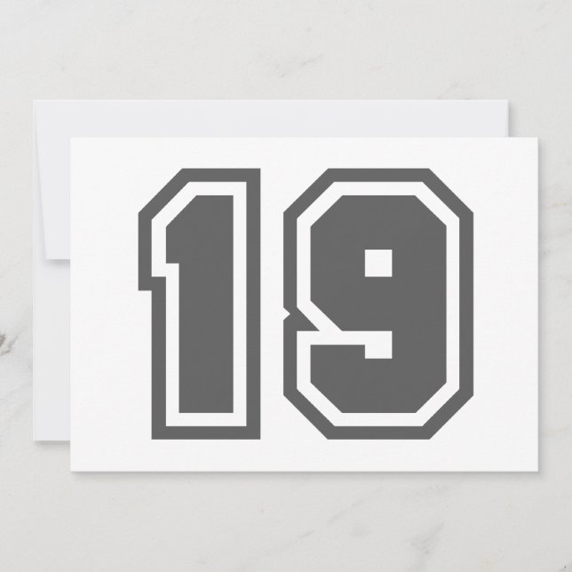 Number 19 (Voorkant)