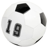 Number 19 voetbal (Drie kwart)