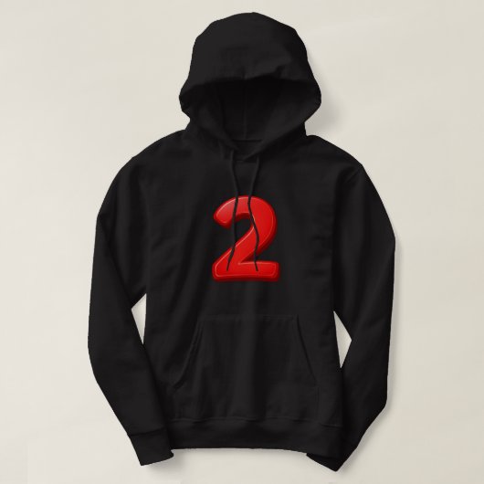 Number 2 Sport Hoodie – Athletic Style & Power Loo (Design voorkant)