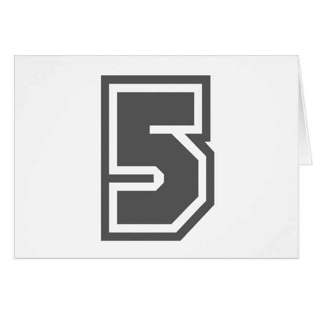 Number 5 (Voorkant Horizontaal)