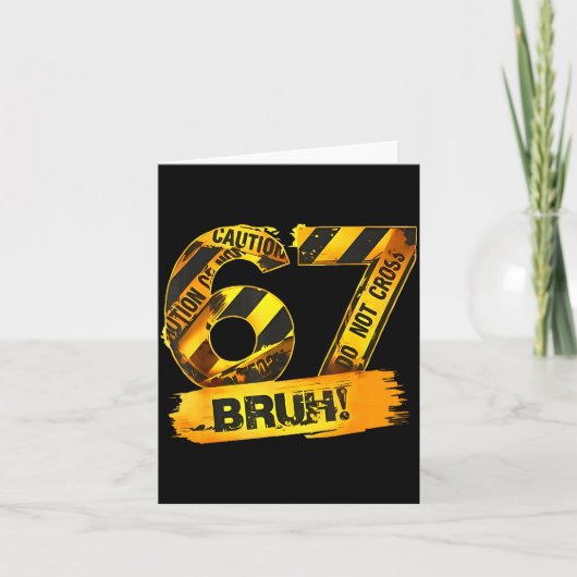 Number 67 Numbered Uniform Srts Jersey Team 67th B Kaart (Voorkant)