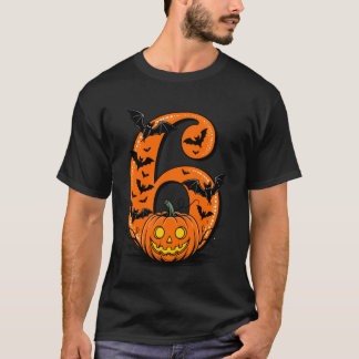 Number 6 Six Funny Halloween Meme Matching Couples T-shirt