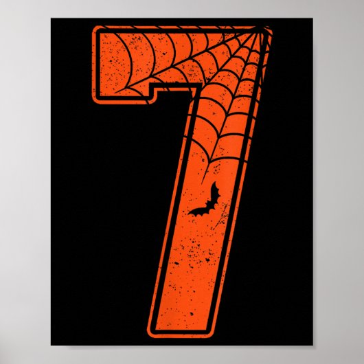 Number 7 67 Meme Costume Matching Group Halloween  Poster (Voorkant)