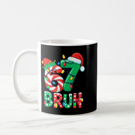 Number 7 Funny Meme Saying 6 7 Six Seven Christmas Koffiemok (Links)