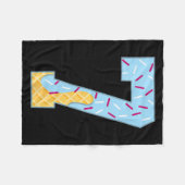 Number 7 Ice Cream Drip 67 Meme Couple Halloween C Fleece Deken (Voorkant (Horizontaal))