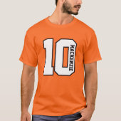 Number And Name Personalized  T-shirt (Voorkant)