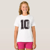 Number And Name Personalized  T-shirt (Voorkant volledig)