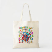 Number Day 2026 Calculator Math Tote Bag (Devant)