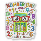 Number Day 2026 Cute Math Sticker for Kids (Devant)