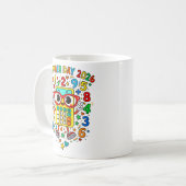 Number Day 2026 Cute Maths Calculator Mug (Devant gauche)