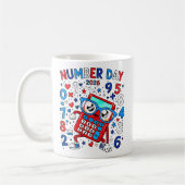 Number Day 2026 Cute Maths Calculator Mug (Gauche)