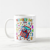 Number Day 2026 Cute Maths Calculator Mug (Gauche)
