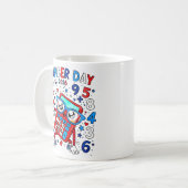 Number Day 2026 Cute Maths Calculator Mug Koffiemok (Voorkant links)