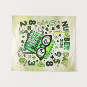 Number Day 2026 Cute Maths Calculator Poster Wandkleed (Voorkant (horizontaal))