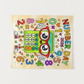 Number Day 2026 Cute Maths Poster for Kids Wandkleed (Voorkant (horizontaal))