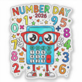 Number Day 2026 Cute Numbers Sticker for Kids (Devant)