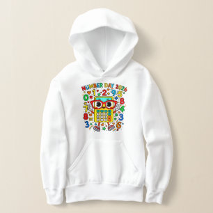 Number Day 2026 Cute Wiskunde Rekenmachine Hoodie