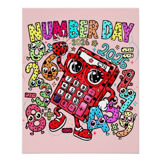 Number Day 2026 Maths Poster for Kids UK Classroom (Devant)