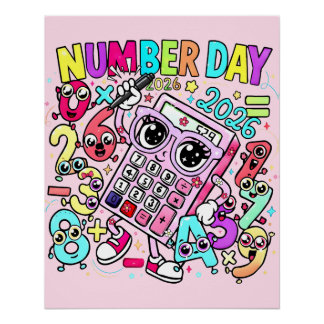 Number Day 2026 Maths Poster for Kids UK Classroom Perfect Poster