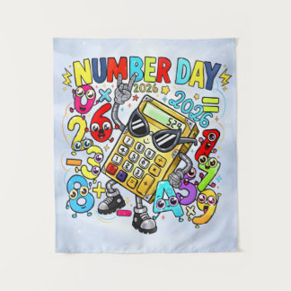 Number Day 2026 Maths Rockstar Banner for Schools Wandkleed