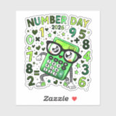 Number Day 2026 Maths Sticker for Kids (Feuille)
