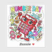Number Day 2026 Maths Sticker for Kids UK (Feuille)