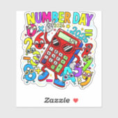 Number Day 2026 Maths Sticker for Kids UK Schools (Feuille)