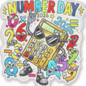Number Day 2026 Rock Star Maths Sticker for Kids (Devant)
