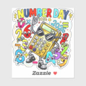 Number Day 2026 Rock Star Maths Sticker for Kids (Feuille)