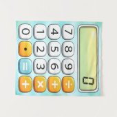 Number Day Calculator Math Design Wandkleed (Voorkant (horizontaal))