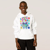 Number Day Colorful Calculator Math Hoodie (Devant entier)