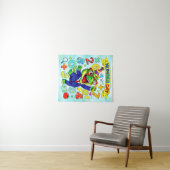 Number Day Dinosaur Math Design for Kids Wandkleed (In Situ (horizontaal))