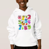 Number Day Funny Colorful Numbers Hoodie (Devant)