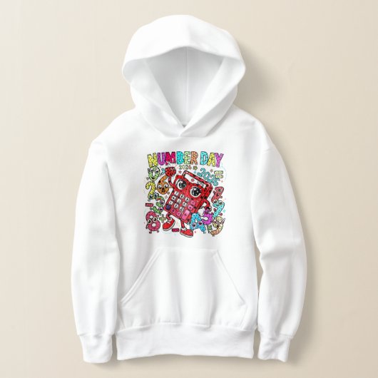 Number Day Hoodie for Kids UK Primary School Maths (Poser)