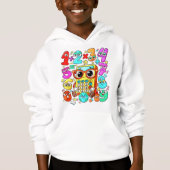 Number Day Kids Hoodie | Cute Maths Numbers (Devant)