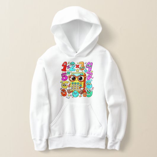 Number Day Kids Hoodie | Cute Maths Numbers (Poser)