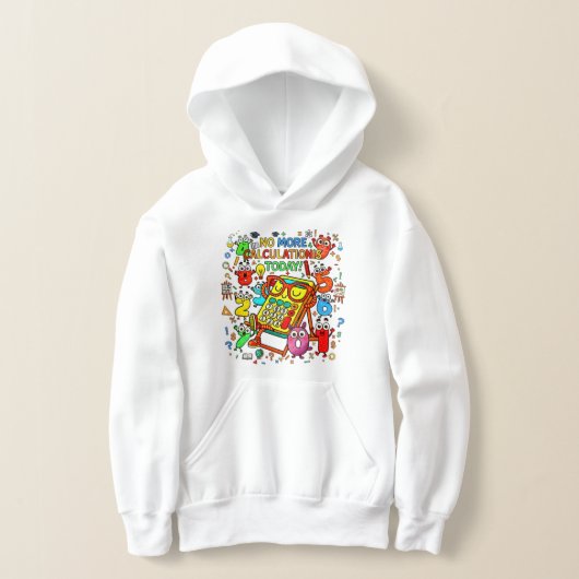 Number Day Kids Hoodie | Fun Colourful Numbers (Poser)
