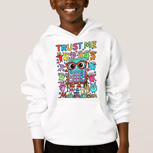 Number Day Kids Hoodie | Funny Maths Numbers (Voorkant)