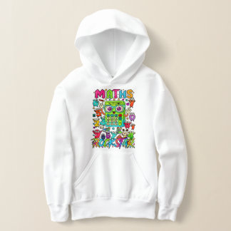 Number Day Kids Hoodie | Maths Rock Star Design