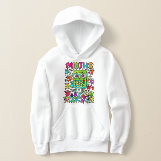 Number Day Kids Hoodie | Maths Rock Star Design (Poser)