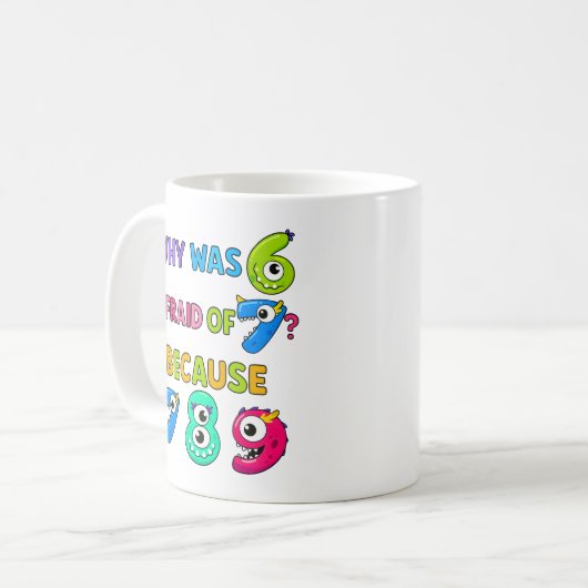 Number Day Maths Joke Mug | 7 8 9 Funny (Devant gauche)