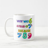 Number Day Maths Joke Mug | 7 8 9 Funny (Gauche)
