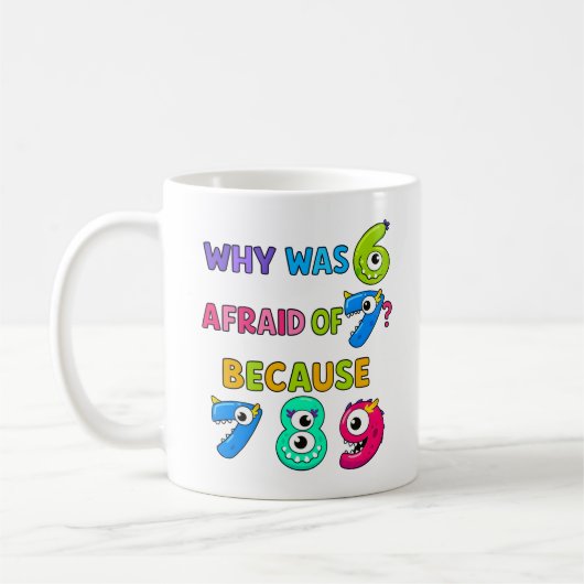 Number Day Maths Joke Mug | 7 8 9 Funny (Gauche)