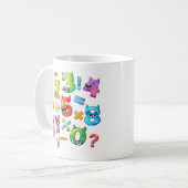 Number Day Maths Mug | Numbers and Sums Koffiemok (Voorkant links)