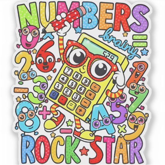 Number Day Maths Sticker for Kids UK Classroom (Devant)