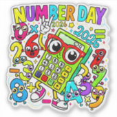 Number Day Maths Sticker for Kids UK School (Devant)