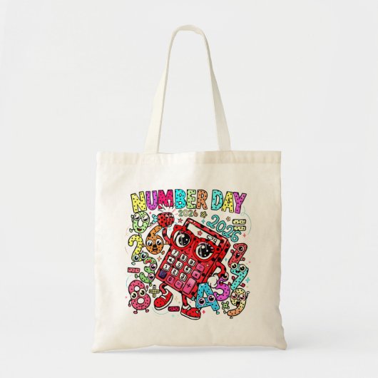 Number Day Tote Bag | Fun Maths Numbers (Devant)